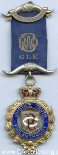 GRAND LODGE OF ENGLAND - JUSTICE TRUTH PHILANTHROPY RAOB BUFFALOES MEDAL.
