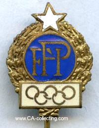 UNKNOWN OLYMPIC GAMES TEAM BADGE.