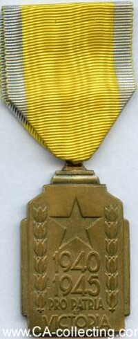 MEDAL FOR THE COLONIAL WAR 1940-1945.