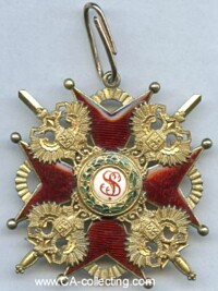 ORDER OF SAINT STANISLAS 2nd CLASS WITH SWORDS.