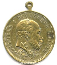 TRAGBARE MESSINGMEDAILLE 1897