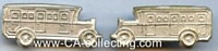 1 PAIR SILVERED COLLAR TAB DEVICES