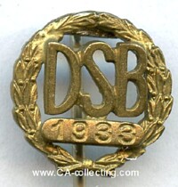 GOLDENE DSB-EHRENNADEL 1933
