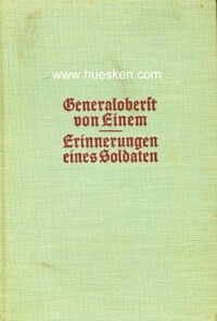 ERINNERUNGEN EINES SOLDATEN 1853-1933.