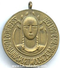 TRAGBARE BRONZEMEDAILLE 1927