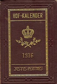 GOTHAISCHER GENEALOGISCHER HOFKALENDER 1916