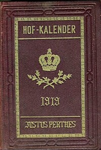 GOTHAISCHER GENEALOGISCHER HOFKALENDER 1919