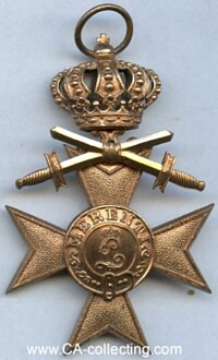 MILITARY MERIT CROSS 3 CLASS WITH SWORDS & CROWN