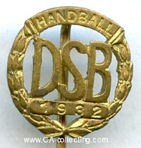 GOLDENE DSB-EHRENNADEL 'HANDBALL' 1932
