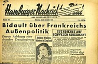 'BIDAULT ÜBER FRANKREICHS AUSSENPOLITIK '.