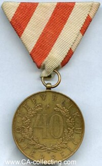 LONG SERVICE MEDAL FOR 40 YEARS