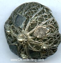 SILVERED BUTTON FOR TRADITIONAL COSTUME 23mm