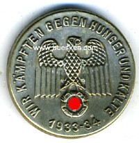 'WIR KÄMPFTEN GEGEN HUNGER UND KÄLTE 1933-34'.