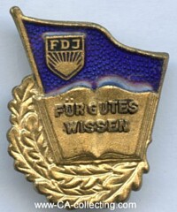ABZEICHEN 'FÜR GUTES WISSEN' 1950-1954 IN GOLD