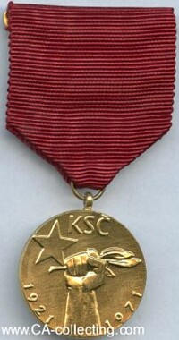 KSC JUBILÄUMSMEDAILLE 1921-1971
