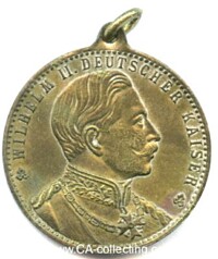 TRAGBARE MESSINGMEDAILLE 1888