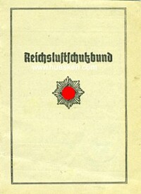 REICHSLUFTSCHUTZBUND-MITGLIEDSAUSWEIS