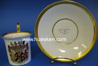 PORCELAIN CUP WITH COAT OF ARMS COUNT NESSELRODE