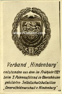 VERBAND 'HINDENBURG'.