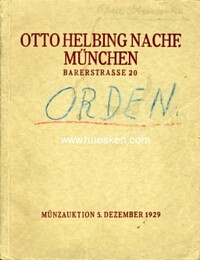 AUKTIONSKATALOG OTTO HELBING NACH. MÜNCHEN 5. DEZEMBER 1929.