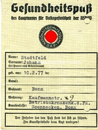 NSDAP HEALTH ID CARD