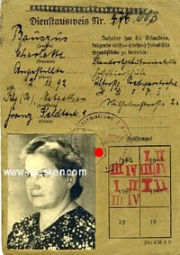WEHRMACHT ID CARD NO 603