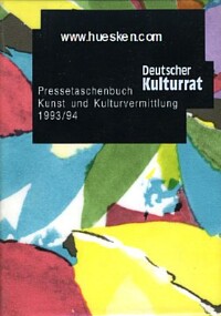 PRESSETASCHENBUCH KUNST UND KULTURVERMITTLUNG 1993/94.