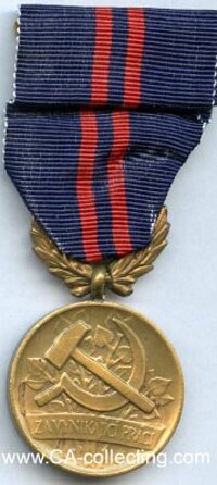 MEDAL FOR OUTSTANDING LABOUR.