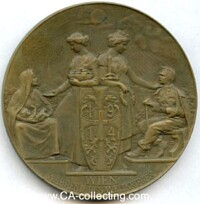 BRONZE TABLE MEDAL 1915