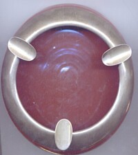 CADINEN ASHTRAY WITH SILVER MOUNTINGS
