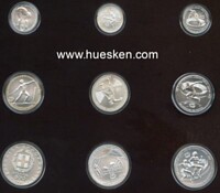 GREECE-COIN SET 1982 XIII. ATHLETIC CHAMPIONSHIPS