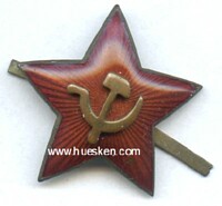 ENAMEL RED ARMY STAR FOR OFFICER CAP M. 1935.