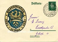 GANZSACHE-POSTKARTE 1931