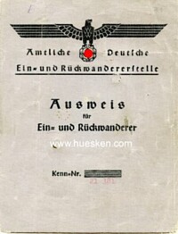 AUSWEIS FÜR EIN- UND RÜCKWANDERER NR. 21381