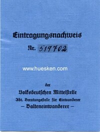 EINTRAGUNGSNACHWEIS ( AUSWEIS) NR.519702