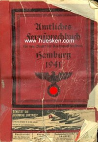 AMTLICHES FERNSPRECHBUCH FÜR DEN BEZIRK DER REICHSPOSTDIREKTION HAMBURG 1941.