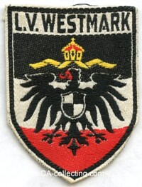 STAHLHELMBUND-ÄRMELABZEICHEN 'L.V.WESTMARK'.