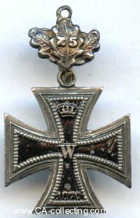 IRON CROSS 2nd CLASS 1870 WITH JUBILEE CLASP 25.
