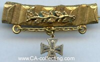 BROOCH WITH SMALL IRON CROSS PENDANT