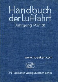 HANDBUCH DER LUFTFAHRT - JAHRGANG 14937-38.