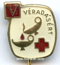 HUNGARY RED CROSS SOCIETY BLOOD DONOR PIN.