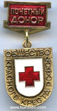 RED CROSS MEDAL FOR HONORARY DONORS.