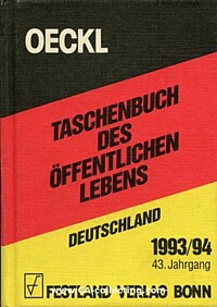 TASCHENBUCH DES ÖFFENTLICHEN LEBENS 1993/94.