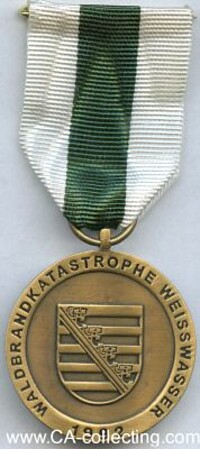 FOREST FIRE DISASTER MEDAL 1992.