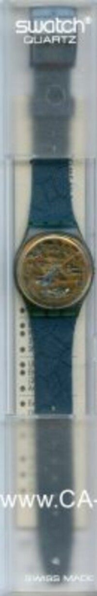 SWATCH 1989 GENT BLUE LEAVES GN104.