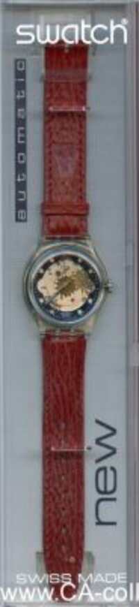 SWATCH 1992 AUTOMATIC RED AHEAD SAK101.