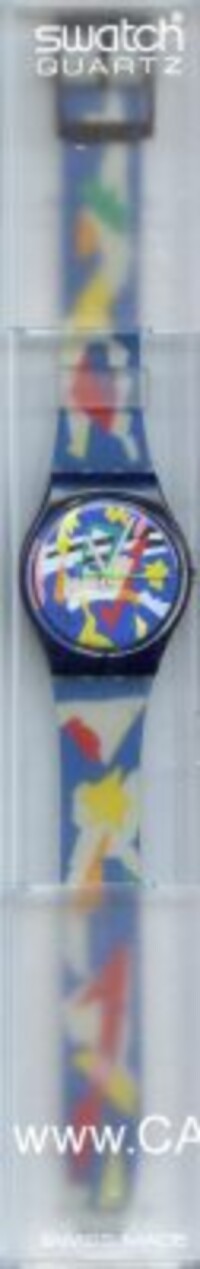 SWATCH 1993 GENT SILVER PATCH GN132.