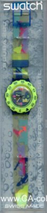 SWATCH 1993 SCUBA OVER THE WAVE SDN105.