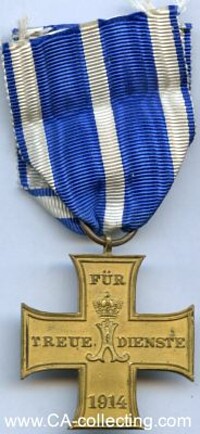 KREUZ FÜR TREUE DIENSTE 1914-1918.
