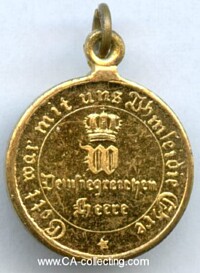 KRIEGSDENKMÜNZE 1870/71 FÜR KÄMPFER.